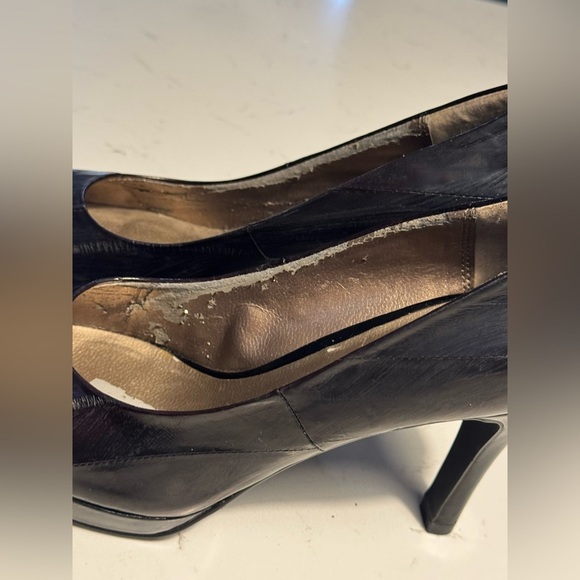 Moda Spana Black Round Toe Platform Pumps – Size 8M - Picture 5 of 9